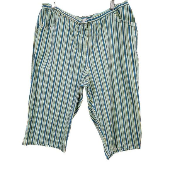Vintage Copacabana petites size 22 striped Bermuda shorts - Picture 1 of 7